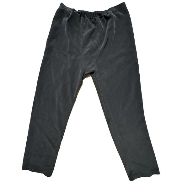 Water Women Black Size Small USA 100% Silk Pants Boho Elastic Waist Hippy - Picture 8 of 10